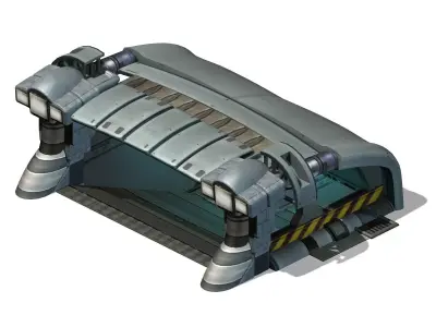 Space - Garage Entrance 02 3D model