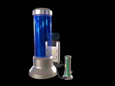 Sci-Fi Capsule Low-poly 3D model