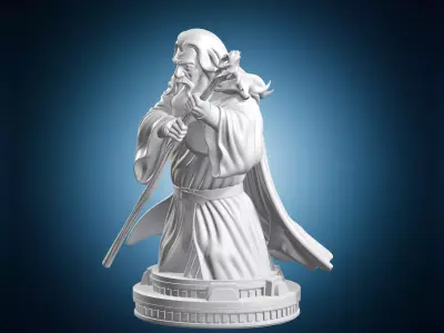 Gandalf The Lord Of The Rings Bust 3D print model