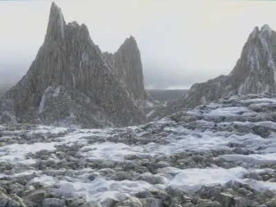 Landscapes 1 - Snowy Mountain 1e 3D model