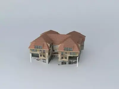 Panorama office building Free 3D model