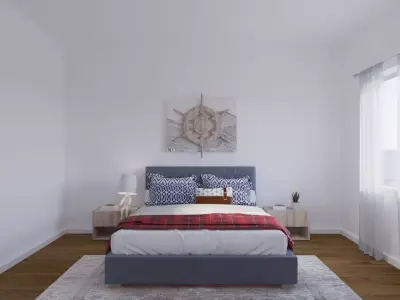 Bed Farmhouse Style 3D model