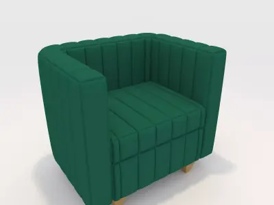 Sofa 1 Seater 3 3D model