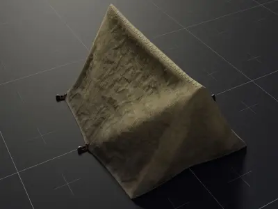 Camping Tent  Low-poly 3D model