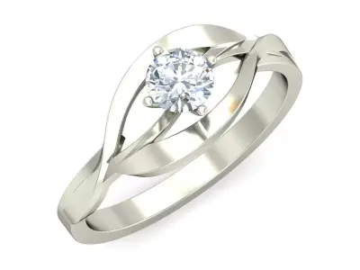 Women Ring  Render 3dm STL OBJ FBX Details 3D print model 331