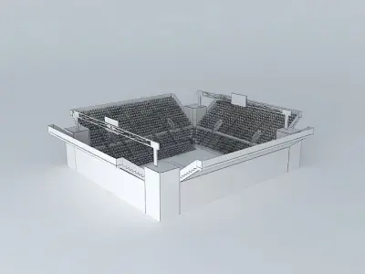 Tennis stadium 3D model purchase
