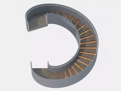 Spiral staircase  3D model