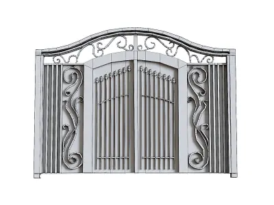 Iron door 3D model