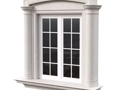 Architectural Classic Window 3D Model 14 3D model