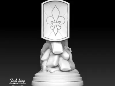 256 Infantry Desktop Monument 3D print model