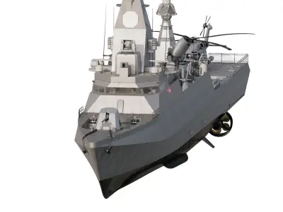 EUROPEAN NAVY ADVANCED CORVETTE 3D model