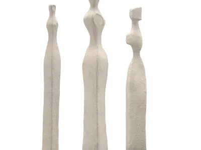 Eloise Short Floor Sculpture Collection 3D model