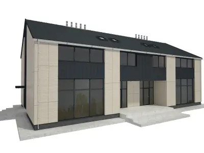 Modern House Building 3D model