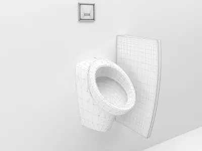 Urinal 8 hygienic 3D model