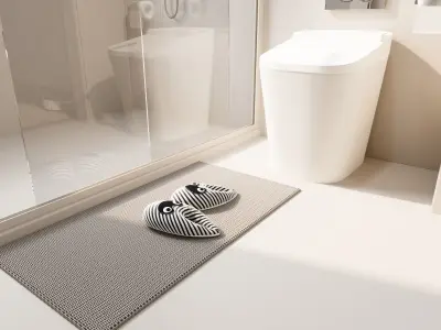 Bathroom full scene 3D model 3D model