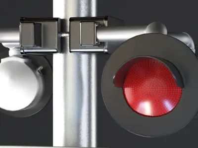 Railroad Crossing Signal  3D model