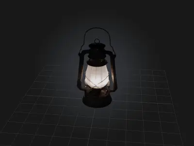 Lantern Low-poly 3D model