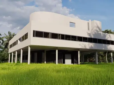 Casa Scene-villa-modern house 3D model 66