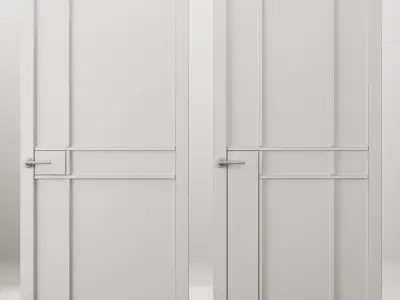 Entrance door set8 3D model