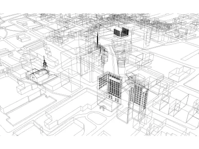 Downtown Portland Maine 3D model