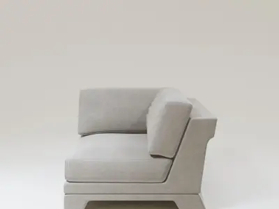 Patt Sofa by Charles Tassin - Pierre Frey  3D Model Pack