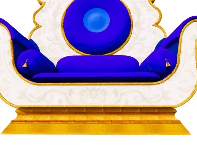 indian chair decorative 3D model