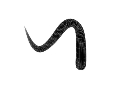 Cartoon Tentacle V1 002 Low-poly 3D model