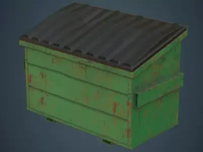 Dumpster 3C Low-poly 3D model