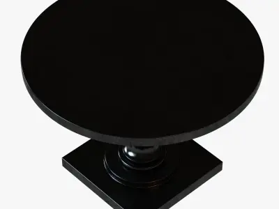 Arcadia  Round Pedestal Table 3D model