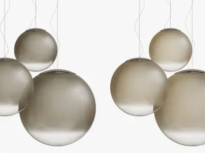 Pendant Light Smoke 3 3D model