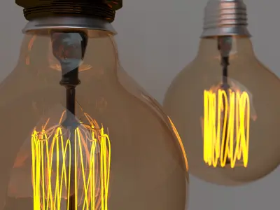 edison lamp 3D model