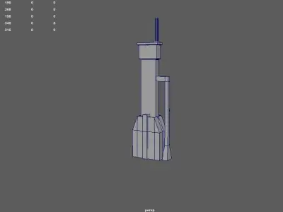 Sci-fi Building - 10 Low-poly 3D model