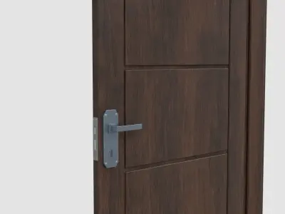 Door E4 Low-poly 3D model