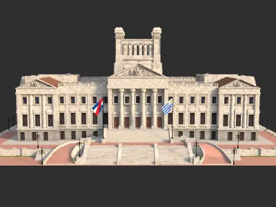 Palace of Uruguay 3D model