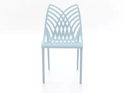 Opera plastic chair 3D model