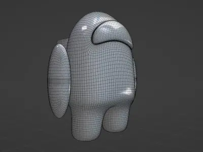 among us 3d robot model 3D model