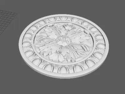 rosette dekor 3D model 35