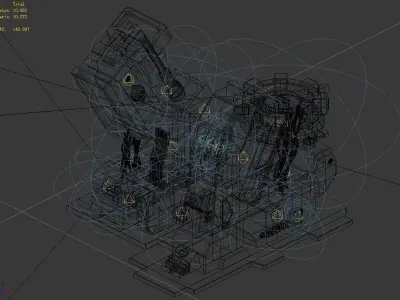 Machinery - Spacecraft - Functional Objects 019 3D model