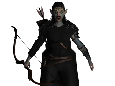 AAA 3D MODEL FANTASY MONSTER CREATURE CHARACTER -THE DEVIL ELF