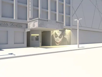 City exterior ambiance 3D model