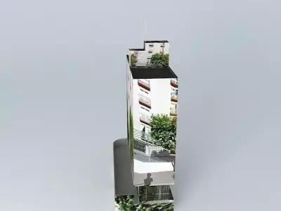 Building of porto street Free 3D model