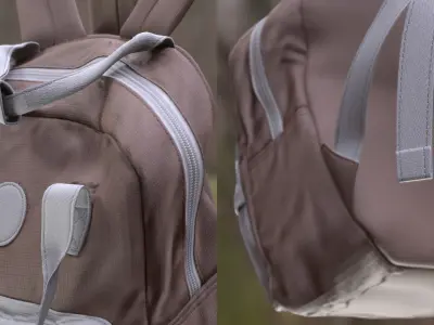 Backpack 203 - All MH Bodies - UE5 Skeletons - Rigged Low-poly 3D model