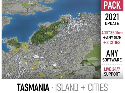 Tasmania 3D Model Pack