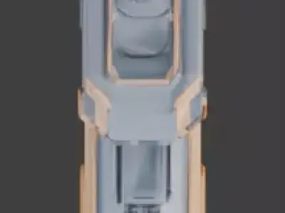 Modular Sci-Fi Tactical Multi-Tool 3D Model Low-poly 3D model