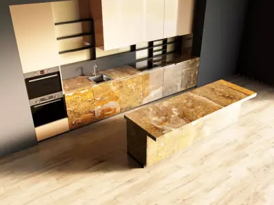 108-Kitchen12 glossy 9 3D model