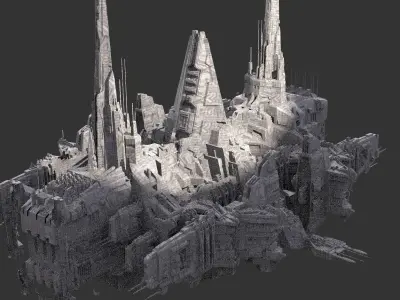District 10 Mothership Design 6  3D model