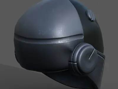 Helmet scifi fantasy futuristic technology PBR  Low-poly 3D model