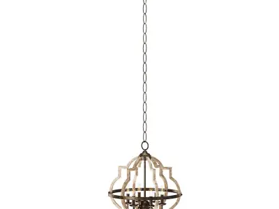 Gaphna 6 - Light Dimmable Lantern Geometric Chandelier 3D model
