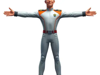 Space Ranger Uniform model pack Low-poly 3D model