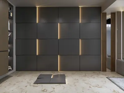 Wall decorative light 3d panel  Free 3D model